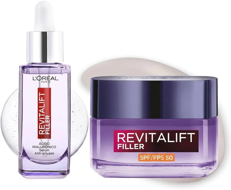 L'Oréal Revitalift Filler · Sérum PDRN + Crema SPF 50