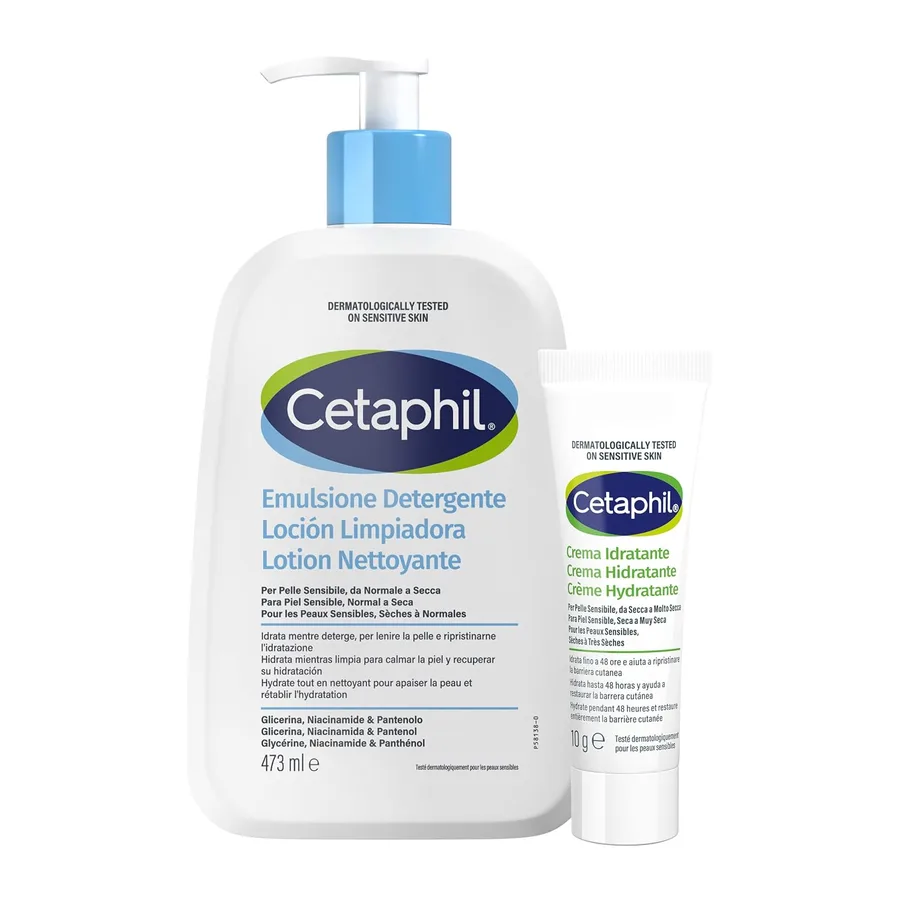 Cetaphil Loción Limpiadora + Crema Hidratante